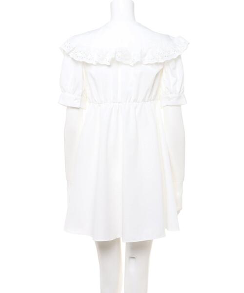 INGNI(イング)の「BIGレース襟チュニック/ワンピース(ワンピース・レディース・ブラック/オフホワイト・M)」の5枚目の写真