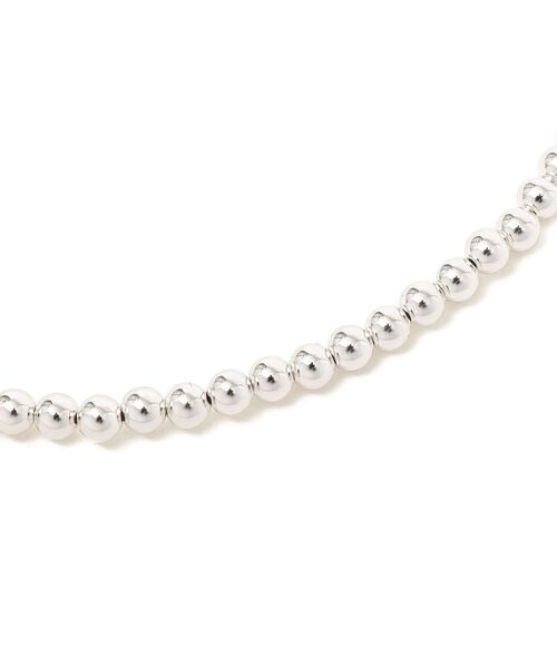 SHIPS（シップス）の「メタルビールネックレス 120cm（ネックレス・レディース・シルバー・ONE SIZE）」の2枚目の写真