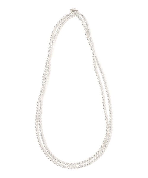 SHIPS（シップス）の「メタルビールネックレス 120cm（ネックレス・レディース・シルバー・ONE SIZE）」の4枚目の写真