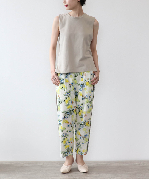 Three Four Time(スリーフォータイム)の「サイドラインパンツ(スラックス・レディース・レモンイエロー/オレンジ・FREE)」の5枚目の写真