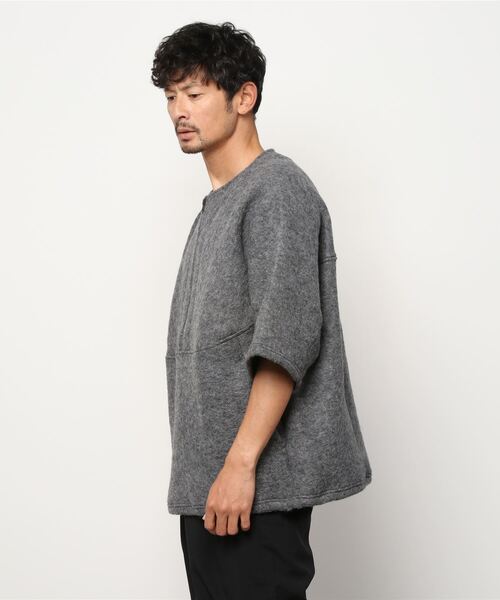 Jackman（ジャックマン）の「Wool Watch Shirt（ニット/セーター・メンズ・パープル/オリーブ/ヘザーグレー/ブルー系その他2/ブラック/ブラウン・SMALL/MEDIUM/LARGE）」の7枚目の写真