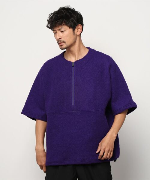 Jackman（ジャックマン）の「Wool Watch Shirt（ニット/セーター・メンズ・パープル/オリーブ/ヘザーグレー/ブルー系その他2/ブラック/ブラウン・SMALL/MEDIUM/LARGE）」の13枚目の写真