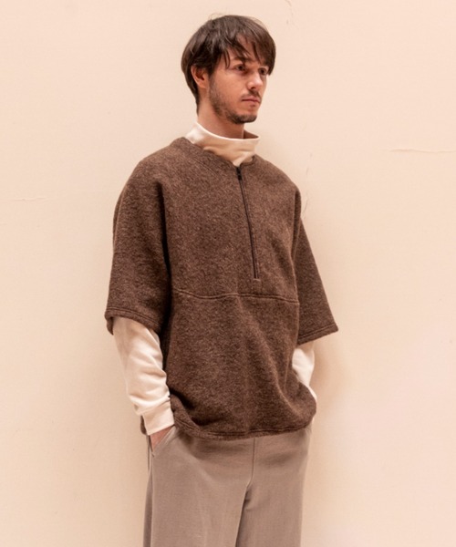 Jackman（ジャックマン）の「Wool Watch Shirt（ニット/セーター・メンズ・パープル/オリーブ/ヘザーグレー/ブルー系その他2/ブラック/ブラウン・SMALL/MEDIUM/LARGE）」の18枚目の写真