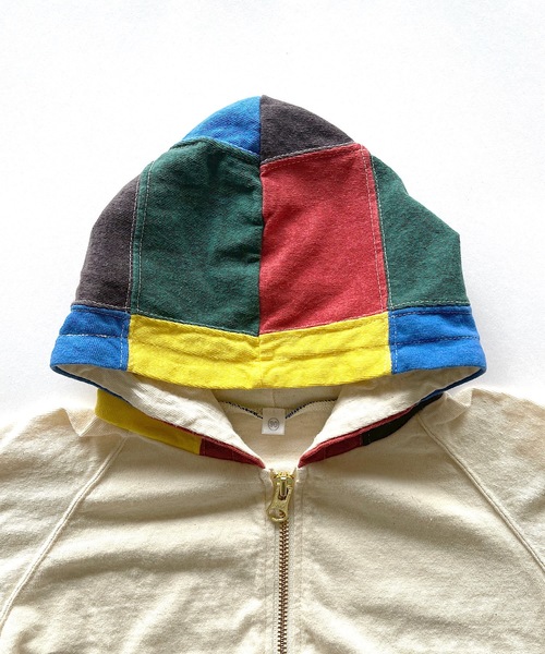 JIPPON（ジポン）の「【UPCYCLE】アップサイクルパーカー（90～140cm）（パーカー・キッズ・オフホワイト/グレー・100/110/130/90/120/140）」の11枚目の写真