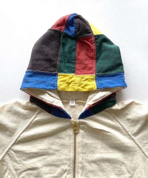 JIPPON（ジポン）の「【UPCYCLE】アップサイクルパーカー（90～140cm）（パーカー・キッズ・オフホワイト/グレー・100/110/130/90/120/140）」の13枚目の写真