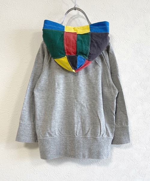 JIPPON（ジポン）の「【UPCYCLE】アップサイクルパーカー（90～140cm）（パーカー・キッズ・オフホワイト/グレー・100/110/130/90/120/140）」の3枚目の写真