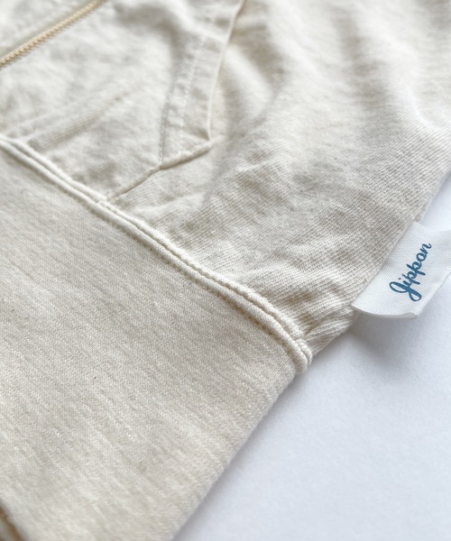 JIPPON（ジポン）の「【UPCYCLE】アップサイクルパーカー（90～140cm）（パーカー・キッズ・オフホワイト/グレー・100/110/130/90/120/140）」の7枚目の写真