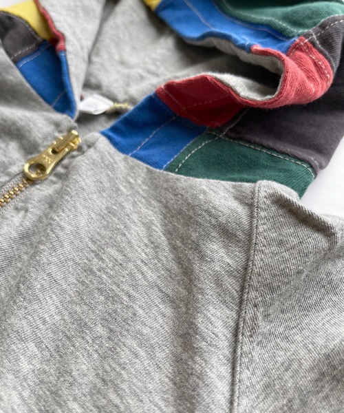 JIPPON（ジポン）の「【UPCYCLE】アップサイクルパーカー（90～140cm）（パーカー・キッズ・オフホワイト/グレー・100/110/130/90/120/140）」の6枚目の写真