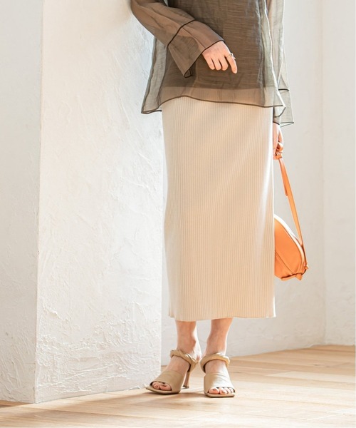 Noble（ノーブル）の「トタンテレコタイトスカート3◆（スカート・レディース・ブラック/ベージュ・38/36）」の9枚目の写真