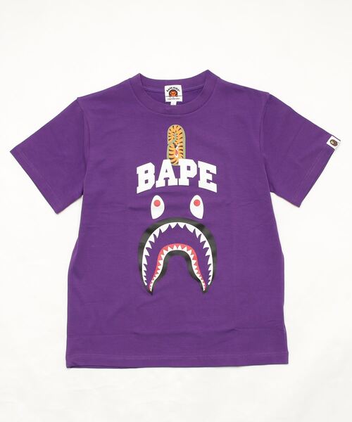 purple bape tee