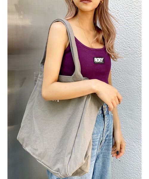 GYDA(ジェイダ)の「GYDAキャンバスDAY トートBAG(トートバッグ・レディース・アイボリー/カーキ・FREE)」の7枚目の写真