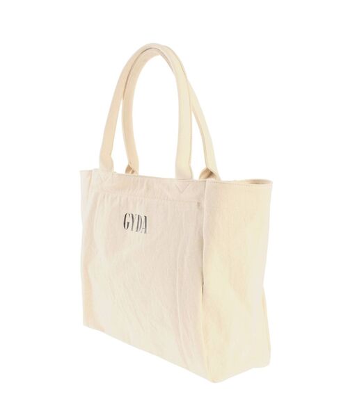 GYDA(ジェイダ)の「GYDAキャンバスDAY トートBAG(トートバッグ・レディース・アイボリー/カーキ・FREE)」の9枚目の写真