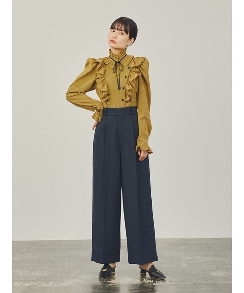 LILY BROWN(リリーブラウン)の「センタープレスパンツ(その他パンツ・レディース・ブラウン/ネイビー/ブラック・0/1)」の10枚目の写真