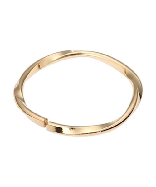 AMERICAN HOLIC（アメリカンホリック）の「バイカラーストーン5セットリング（ピアス（両耳用）・レディース・シルバー/ゴールド・FREE）」の11枚目の写真