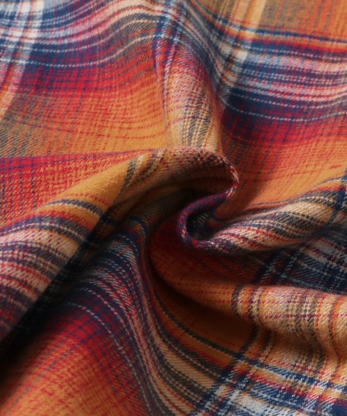 KRIFF MAYER（クリフメイヤー）の「チェックウエスタンネルシャツ（シャツ/ブラウス・メンズ・ネイビー/ブラウン/イエロー/グリーン/ナチュラル/カラフル・SMALL/MEDIUM/LARGE/X-LARGE）」の12枚目の写真