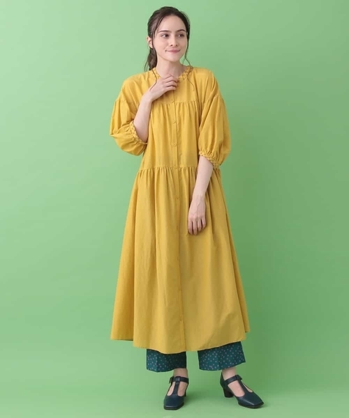 ワンピースコットンシルクローンワンピース ワンピース Jocomomola ホコモモラ のファッション