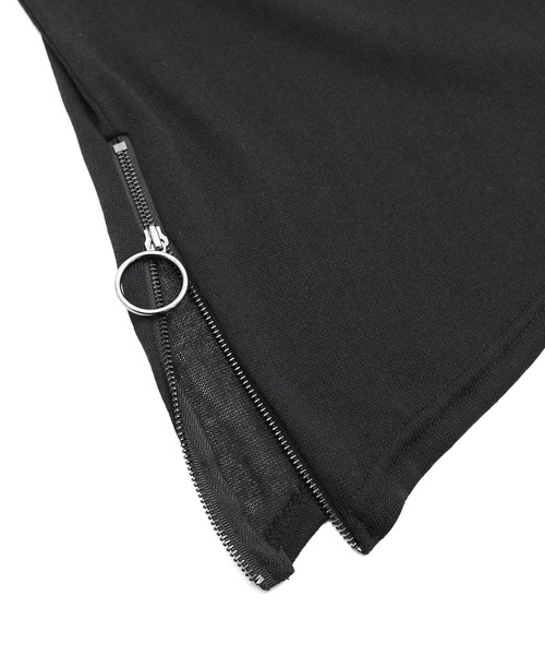 Figments（フィグメンツ）の「アシンメトリーZIPニットT（ニット/セーター・レディース・ホワイト/ブラック/ライム・FREE）」の11枚目の写真