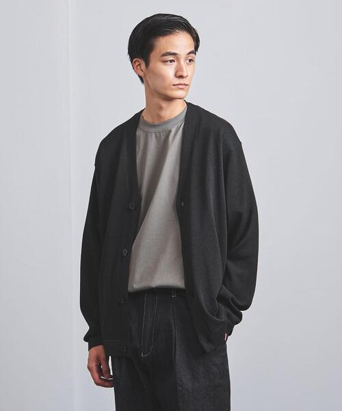 UNITED ARROWS(ユナイテッドアローズ)の「<UNITED ARROWS> ワシ カーディガン(カーディガン/ボレロ・メンズ・ライトグレー/ブラック/ベージュ・S/M/L/XL)」の1枚目の写真