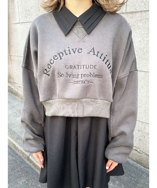 ENVYM（アンビー）の「ショートルーズＰＯ（スウェット・レディース・ブラック/ブラウン/アイボリー・FREE）」の9枚目の写真