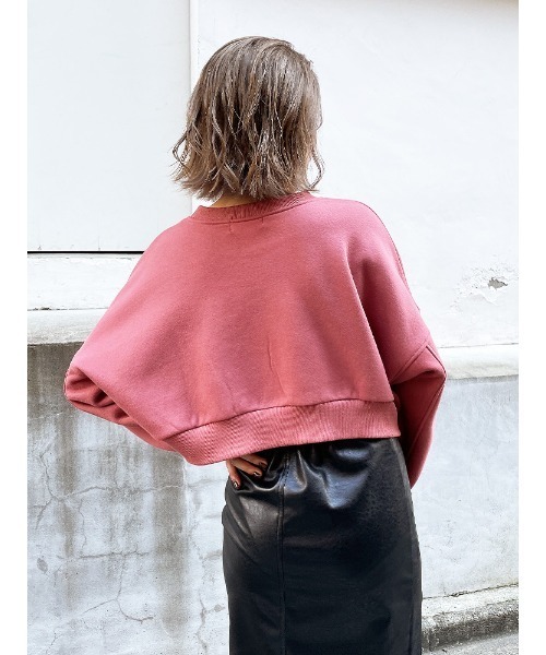 ENVYM（アンビー）の「ショートルーズＰＯ（スウェット・レディース・ブラック/ブラウン/アイボリー・FREE）」の4枚目の写真