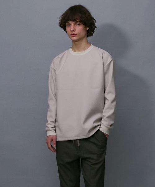 Iroquois（イロコイ）の「NEW DOWN FABRIC CS（スウェット・メンズ・アイボリー/ブラック・1/3/2）」の2枚目の写真