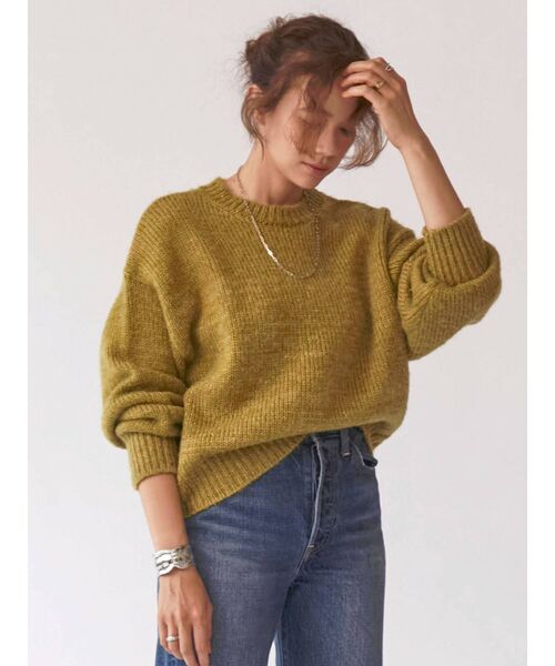 Ungrid（アングリッド）の「カラーモヘア混ルーズニット（ニット/セーター・レディース・パープル/オレンジ/ブルー/グリーン/アイボリー・FREE）」の18枚目の写真