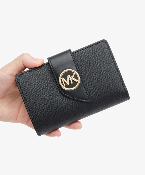 MICHAEL KORS（マイケルコース）の「GREENWICH タブ ウォレット ミディアム（財布・レディース・ブラック・FREE）」の13枚目の写真