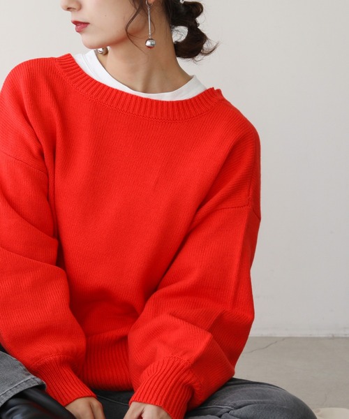 frames RAY CASSIN（フレームスレイカズン）の「【WEB限定】前後2WAYニットカーディガン（ニット/セーター・レディース・ピンク/オフホワイト/スミクロ/ライトカーキ/オレンジ・FREE）」の20枚目の写真