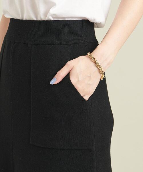 BEAUTY&YOUTH UNITED ARROWS(ビューティーアンドユースユナイテッドアローズ)の「BY コットンカシミヤ パッチポケットニットスカート -ウォッシャブル- ∴(スカート・レディース・ブラック/ライム/モカ・S/M)」の21枚目の写真