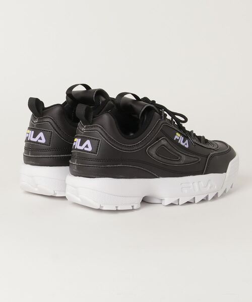 FILA（フィラ）の「FILA/フィラ  ディスラプター 2 サン リアクティブ 紫外線 熱 カラー変化 5XM01564（スニーカー・レディース・ホワイト×パープル/ブラック×パープル・23.0cm/24.0cm/25.0cm）」の4枚目の写真