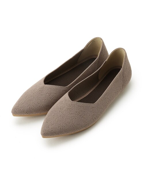 SHOO・LA・RUE（シューラルー）の「◆【伸びる】ニットポインテッドパンプス（パンプス・レディース・ブラック/ダークブラウン/グレー/カーキ・50/40/35/45/30/25）」の11枚目の写真