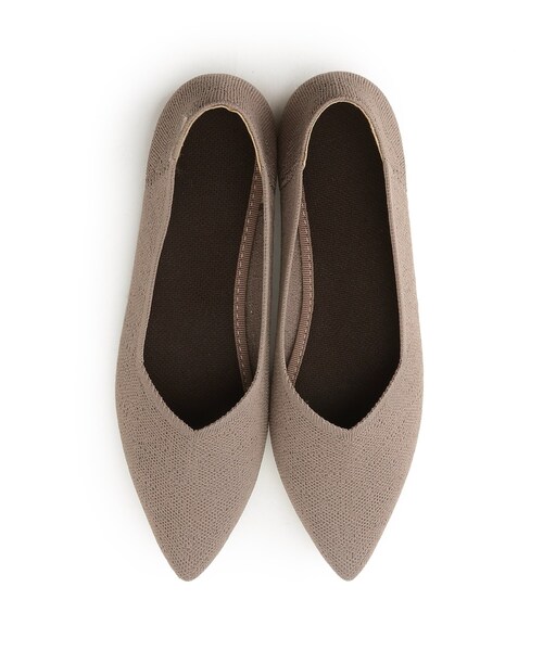 SHOO・LA・RUE（シューラルー）の「◆【伸びる】ニットポインテッドパンプス（パンプス・レディース・ブラック/ダークブラウン/グレー/カーキ・50/40/35/45/30/25）」の9枚目の写真