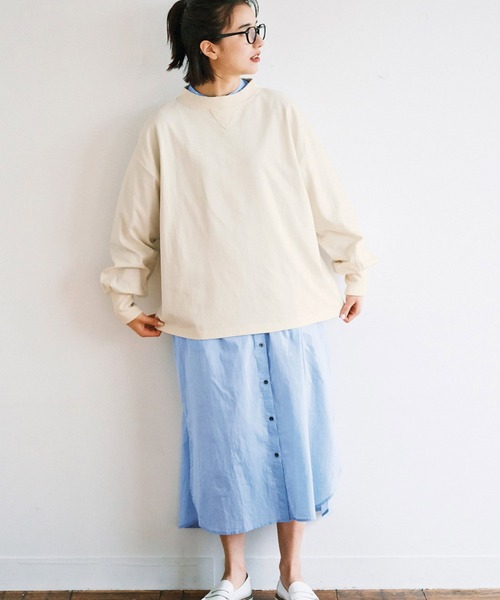 avecmoi(アヴェクモワ)の「【佐藤かなさんプロデュース】 アヴェクモワ タックショルダーワンピース〈ブルー〉(シャツワンピース・レディース・ブルー・MEDIUM/LARGE)」の13枚目の写真