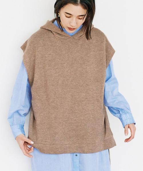 avecmoi(アヴェクモワ)の「【佐藤かなさんプロデュース】 アヴェクモワ タックショルダーワンピース〈ブルー〉(シャツワンピース・レディース・ブルー・MEDIUM/LARGE)」の10枚目の写真