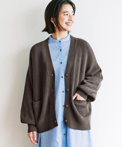 avecmoi(アヴェクモワ)の「【佐藤かなさんプロデュース】 アヴェクモワ タックショルダーワンピース〈ブルー〉(シャツワンピース・レディース・ブルー・MEDIUM/LARGE)」の11枚目の写真