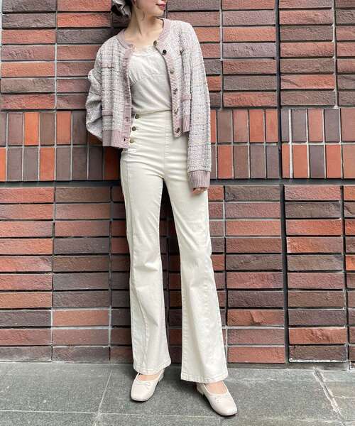 MAJESTIC LEGON（マジェスティックレゴン）の「classicパンツ（その他パンツ・レディース・ネイビー/アイボリー・SMALL/MEDIUM）」の13枚目の写真