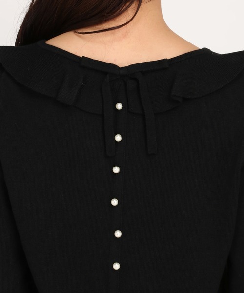 UNIVERVAL MUSE（ユニバーバル ミューズ）の「プティローザ　ニット・セーター（ニット/セーター・レディース・ブラック/ピンク/ダークグレー・2）」の9枚目の写真