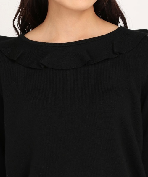 UNIVERVAL MUSE（ユニバーバル ミューズ）の「プティローザ　ニット・セーター（ニット/セーター・レディース・ブラック/ピンク/ダークグレー・2）」の8枚目の写真