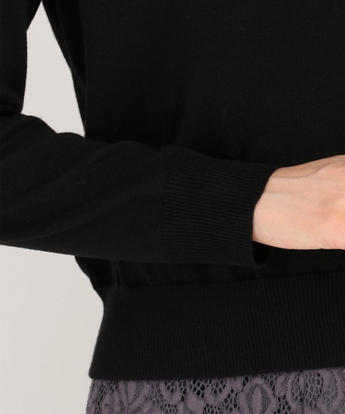 UNIVERVAL MUSE（ユニバーバル ミューズ）の「プティローザ　ニット・セーター（ニット/セーター・レディース・ブラック/ピンク/ダークグレー・2）」の10枚目の写真