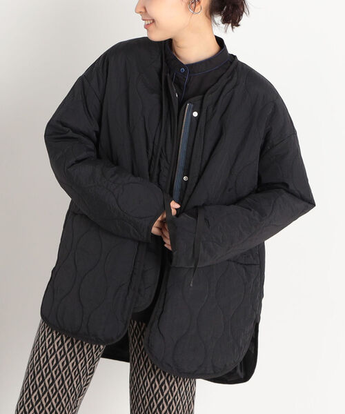 fredy repit（フレディレピ）の「キルティング中綿ブルゾン（ブルゾン・レディース・ブラック/オリーブ・38）」の2枚目の写真