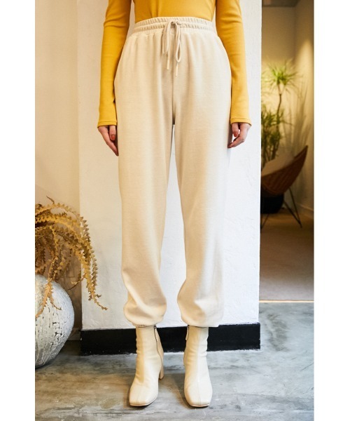 SLY（スライ）の「Sly Skin VELOURS JOGGER PT ジョガー パンツ（ルームウェア/パジャマ・レディース・ミント/アイボリー・2/1）」の12枚目の写真