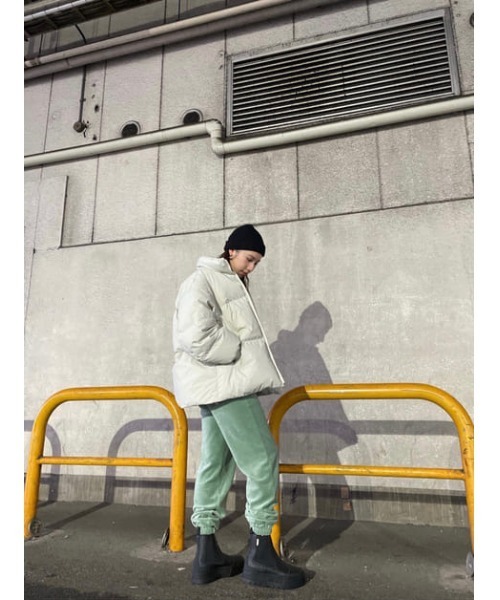 SLY（スライ）の「Sly Skin VELOURS JOGGER PT ジョガー パンツ（ルームウェア/パジャマ・レディース・ミント/アイボリー・2/1）」の22枚目の写真