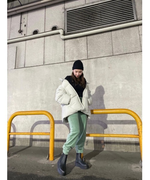 SLY（スライ）の「Sly Skin VELOURS JOGGER PT ジョガー パンツ（ルームウェア/パジャマ・レディース・ミント/アイボリー・2/1）」の21枚目の写真