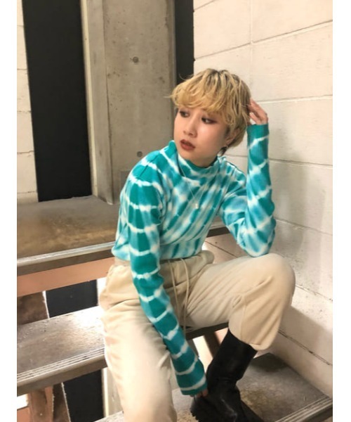 SLY（スライ）の「Sly Skin VELOURS JOGGER PT ジョガー パンツ（ルームウェア/パジャマ・レディース・ミント/アイボリー・2/1）」の20枚目の写真