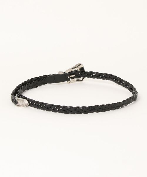 anap mimpi（アナップミンピ）の「柄バックルフェイクレザーメッシュベルト（ベルト・レディース・ブラック・FREE）」の2枚目の写真