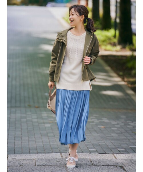 DRESKIP(ドレスキップ)の「◆撥水マウンテンパーカー(ブルゾン・レディース・サンドベージュ/カーキ/ネイビー・03/04/02)」の19枚目の写真