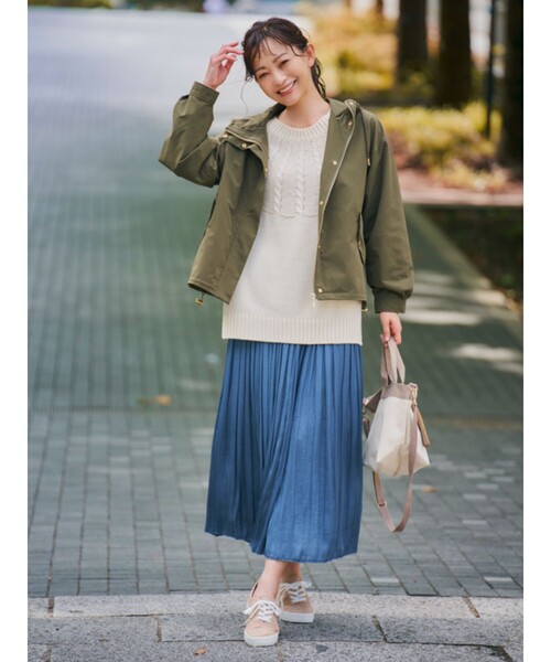 DRESKIP(ドレスキップ)の「◆撥水マウンテンパーカー(ブルゾン・レディース・サンドベージュ/カーキ/ネイビー・03/04/02)」の20枚目の写真