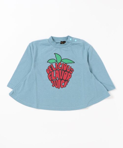 Life Support Products（ライフサポートプロダクツ）の「ヒッピープリントフレアロンT  （80～150cm）（Tシャツ/カットソー・キッズ・ライトブルー/ブラック/テラコッタ・90/100/110/120/80/130/95/140/150）」の10枚目の写真