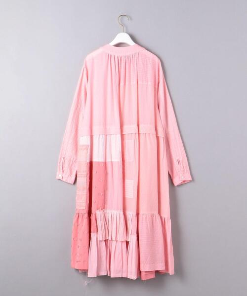 SueUNDERCOVER（スーアンダーカバー）の「＜SueUNDERCOVER（スーアンダーカバー）＞PATCH マキシ ワンピース ■■■（ワンピース・レディース・ブラック/ライトピンク・1）」の3枚目の写真