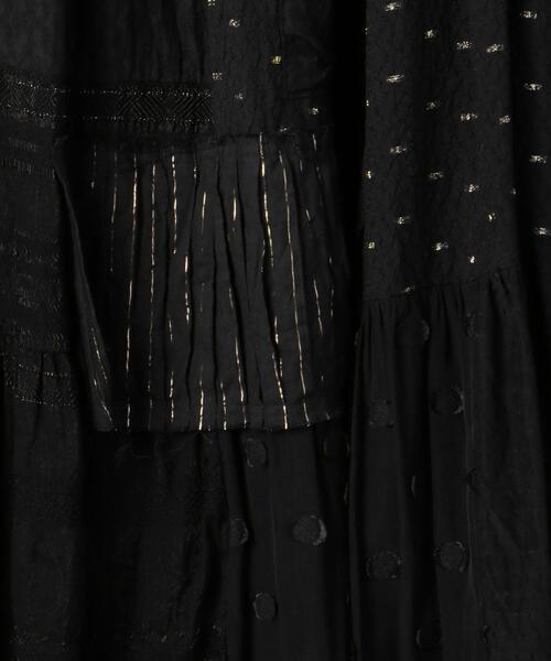 SueUNDERCOVER（スーアンダーカバー）の「＜SueUNDERCOVER（スーアンダーカバー）＞PATCH マキシ ワンピース ■■■（ワンピース・レディース・ブラック/ライトピンク・1）」の8枚目の写真